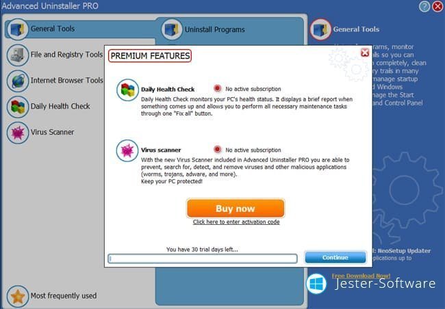advanced uninstaller pro daily health check activation code
